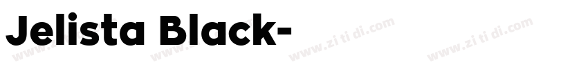 Jelista Black字体转换
